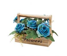 Daonanba Künstliche Pflanzen, Seidenblumen, Tischdekoration, Heim- und Bürodekoration 4#