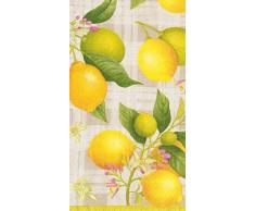 Caspari Citron Gästetuch, 15 Stück, Papier, gelb, 11 x 20 x 3 cm
