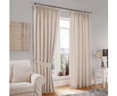 Just Contempo Vorhang, Polyester, Curtain Pair 46 x 90 (traditional), cremefarben, Stück: 1