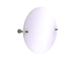 Allied Brass Carolina Collection Frameless Round Tilt Mirror with Beveled Edge Wandspiegel, Messing antik-Optik