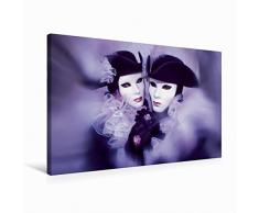 Premium Textil-Leinwand 75 x 50 cm Quer-Format Venezianischer Karneval | Wandbild, HD-Bild auf Keilrahmen, Fertigbild auf hochwertigem Vlies, Leinwanddruck von Dirk Ludwig Fotografie