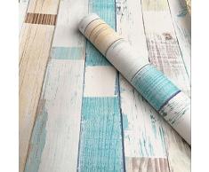 Emoyi Deko Holz Getreide Kontakt Papier Selbstklebend Regalen Abnehmbarer Tapete für, Küche Schrank zinntheken 45 x 198,1 cm