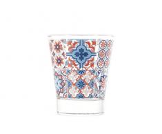 Chio Mallorca Stück Wassergläser, transparent/farblich Sortiert, 6 Einheiten