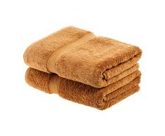 Superior 900 g/m Badetücher aus 100% hochwertiger langstapeliger gekämmter Baumwolle Set von 2 Badetüchern in Hotel- und Spa-Qualität Modern Bath Towel Rust