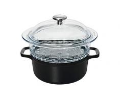 Chasseur Dampfgarer, Gusseisen, schwarz, 30.2 x 28.4 x 21.8 cm
