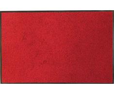 oKu-Tex Fußmatte | Schmutzfangmatte | Eco-Clean| Rot | Recycling-Gummi | für innen | Eingangsbereich / Haustür / Treppenhaus / Flur | rutschfest | 60x120 cm