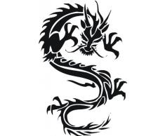 INDIGOS WG10007-31 Wandtattoo W007 Drachen China Japan Monster 80 x 52, rot