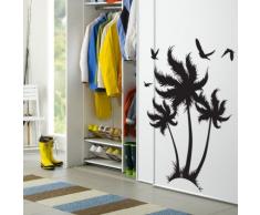 INDIGOS WG10302-10 Wandtattoo W302 Blume Ranke Pflanze Palme Wandaufkleber 80 x 73 cm, weiÃ