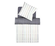 fleuresse G022299-0002-0100 Satin-Bettwäsche basics 135 x 200 cm blauer saphir