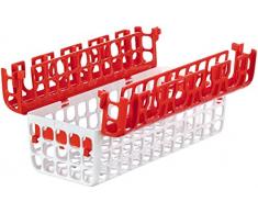 OXO Mini Geschirrspülerkorb für Flaschensauger, Schnabeltassen, abnehmbare Trinkhalme