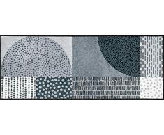 wash+dry Fußmatte Montos, 75x190 cm, innen, waschbar, grau