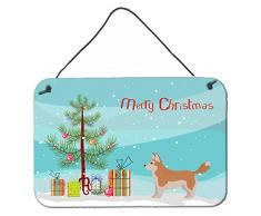 Carolines Treasures Corgi Husky Mix Weihnachtsbaum, Türdekoration, Mehrfarbig
