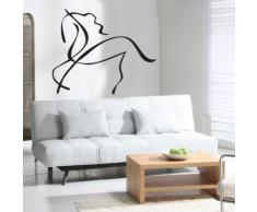 INDIGOS WG30193-31 Wandtattoo w193 Pferd Tier Wandaufkleber 120 x 98 cm, rot