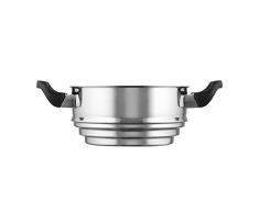 Morphy Richards 970191 Dampfgarer mit satinierter Oberfläche innen und Spiegel außen, 20 cm, Edelstahl, silberfarben
