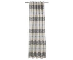 Deko Trends Kimono 6236751 97 Schal mit verdeckten Schlaufen, Stoff, 245,0 x 146,0 x 245,0 cm, grau/Mittelgrau / Natur