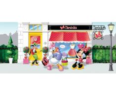 AG Design FTDh 0622 Minnie Maus Disney, Papier Fototapete Kinderzimmer - 202x90 cm - 1 Teil, Papier, multicolor, 0,1 x 202 x 90 cm