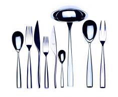 MEPRA Arte Besteck Servierset, 75 Stück, silberfarben
