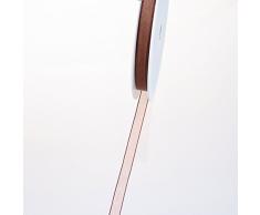 Deko und Band 53736 - Organzaband mit Webkante - 7mm 50m col. 48 braun - 53736-7-50-48