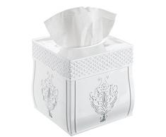 Taschentuchspender, dekorativ, quadratisch weiß
