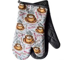 Gourmet Pro Cafe Print Ofenhandschuh, 17,8 x 30,5 cm, 2 Stück