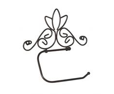 axentia Nostalgie Papierrollenhalter, Metall, Rostfarben, ca. 22,5 x 24 x 1,5 cm
