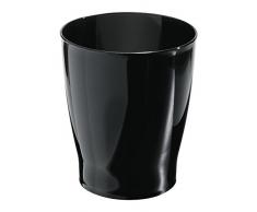iDesign 19942EU Zia Runder Abfalleimer Mülleimer, schwarz