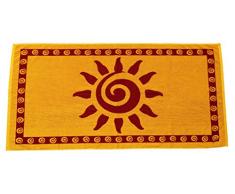 Arus Strandtuch, Jacquard, gewebt, türkische Frottee, Baumwolle 28x55 Sun Gold