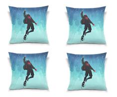 GodVshop Kissenbezüge, weich, Plüsch, 4 Stück, dekorative quadratische Kissenbezüge für Sofa, Schlafzimmer, Auto, 45,7 x 45,7 cm Spider-Man-Set of 4#6