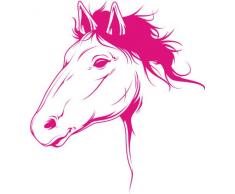 INDIGOS 4051095055884 Wandtattoo w616 Pferd Wandaufkleber in 3 Größen, 120 x 66 cm, rosa