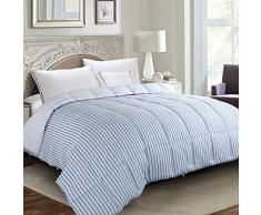 Edilly Down Alternative Schmusetuch King Streifen/Weiß