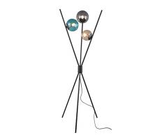 Trio Leuchten Lance Stehleuchte, Metall, Schwarz