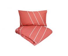 Gabel Bettwäsche-Set für Doppelbett, Motiv: Cheerful, Koralle