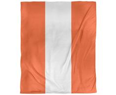 ArtVerse NFS Denver Football Stripes Bettbezug, Mikrofaser, 88 x 88 cm, Orange und Weiß