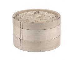 Paderno World Cuisine Bambus Dampfgarer Set, Bambus, Grau, 7 7/8in