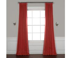 halben Preis Drapes Leinenoptik Verdunkelungsvorhang, Cardinal, 50 x 108