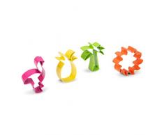 patisse Cookie Cutter Set 02055 Ausstechformen Tropical Palme, Flamingo Ananas, Sonne, verschiedene Farben, edelstahl