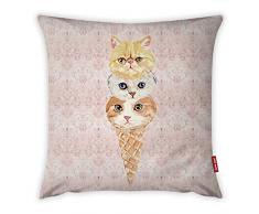 Bonamaison Dekorativ Kissenhülle, Kissenbezug, Zierkissenbezug, Wohnkultur, Für Sofa, Kaffeestube, Größe: 45X45 cm - Entworfen und hergestellt in der Türkei