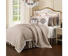 HiEnd Accents Schmusetuch im Landhausstil Super Queen Taupe