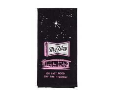 Blue Q My Way or Fast Food Geschirrtuch
