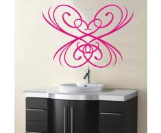 INDIGOS 4052166074902 Wandtattoo w444 Pflanze Blume Wandaufkleber 120 x 85 cm, rosa