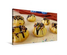 Premium Textil-Leinwand 75 x 50 cm Quer-Format Mug Cakes, Minigugel, Tartelettes und andere kleine Kuchen | Wandbild, HD-Bild auf Keilrahmen, Fertigbild auf hochwertigem Vlies, Leinwanddruck von Heike Rau