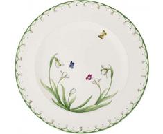 Villeroy & Boch Colourful Spring Platzteller (32 cm), Premium Porzellan, Weiß/Bunt