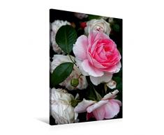Premium Textil-Leinwand 60 x 90 cm Hoch-Format Wunderschöne Rosen im Garten | Wandbild, HD-Bild auf Keilrahmen, Fertigbild auf hochwertigem Vlies, Leinwanddruck von Martina Cross