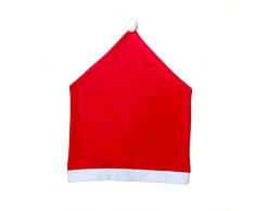 Ogquaton Cover Spot Santa Clause Red Hat Theme Esszimmerstuhl für Weihnachtsdekoration, 1 Stück
