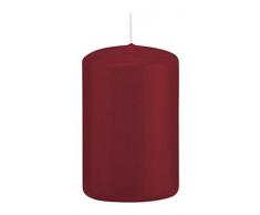 Wiedemann 218108.067 Stumpenkerzen, Wachs, Bordeaux, 8 x 5 cm, 24-Einheiten