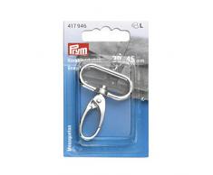 Prym 417946 30 x 45 mm silberfarbig Karabinerhaken, Zinklegierung, 30 x 40 mm