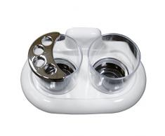 MSV Wand Zahnbürstenhalter, weiß, 30x20x110 cm