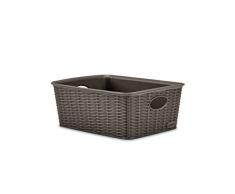 Stefanplast Elegance Korb Rattan, Braun, 25 x 19 x 10 cm