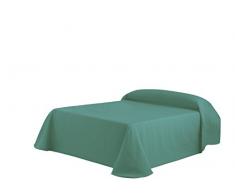 Eysa Bettüberwurf, Polyester, 180 cm, 75, 25 Prozent Baumwolle, Kies Tagesdecke Grün/04