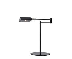 LUCIDE NUVOLA Schreibtischlampe, Metall, 9 W, Schwarz